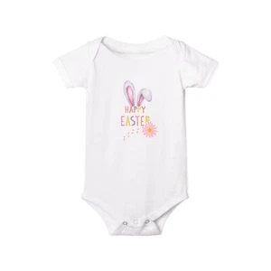 Happy Easter Infant One Piece, Baby Bodysuit, Cute Easter Outfit - Picture 1 of 5