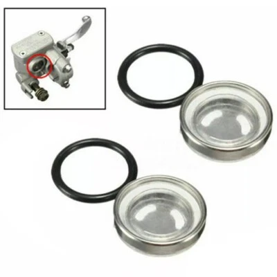 2Pcs Motorcycle Sight Glass Lens Gasket 18mm Fit For Honda Suzuki Kawasaki - Image 1 of 4