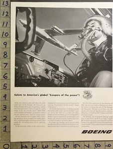 1956 MILITARY BOEING STRATEGIC AIR COMMAND DEFENSE AIRCRAFT AVIATION AD 29185 - Picture 1 of 1