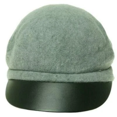 August Accessories Faux-Leather Brim Mixology Modboy Newsboy Hat Gray #6759 - Image 1 of 3