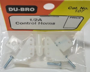 Du-Bro Nylon Control Horns 1/2A Control Horns (2) R/C RC Airplane DUB107 - Picture 1 of 4