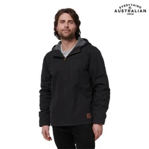 Hard Yakka Y06744 Heritage Canvas Hood Jacket Black - Picture 1 of 6