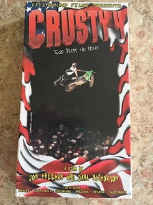 Crusty 4 God Bless The Freaks Freestyle Freeride Supercross Moto-X VHS OOP - Imagen 1 de 2