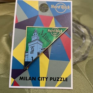 Neu im Karton Hard Rock Cafe Mailand Stadt Puzzle Pin Castello Sforzesco LE 200 - Bild 1 von 2