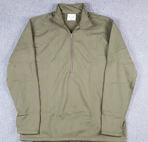 Military Fleece Thermal Layer Zip Shirt Size Large Soft Warm Underwear Tactical - Picture 1 of 10