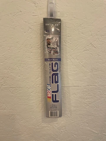 Vintage Nascar Kurt Busch 97 Die Cut Flag 28in X 40in Never Opened Cover