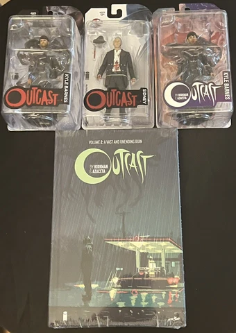 OUTCAST ACTION FIGURE LOT OF 3 SKYBOUND MCFARLANE 2016 & HARDCOVER VOL. 2 BOOK Cover