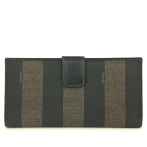 FENDI Pequin PVC Long Bifold Wallet Khaki/8BF0073 - Picture 1 of 8