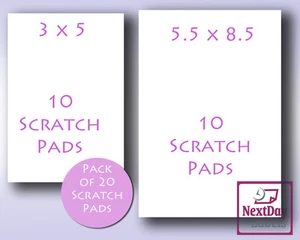 Multi pack - Blocs de notas (10)3 x 5 y (10)5,5 x 8,5 con 50 hojas en cada bloc - Imagen 1 de 8