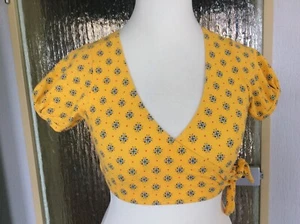 HUIT8 Shirt bauchfrei, gelb-bunt, Größe 38 ´ - Bild 1 von 7