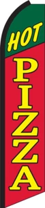 Hot Pizza Swooper Bandera Pluma Super Bow Banner - Imagen 1 de 1