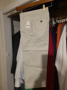 Brooks Brothers Boy's Khaki 100% Cotton Flat Front Pants Size 8 - Picture 1 of 2
