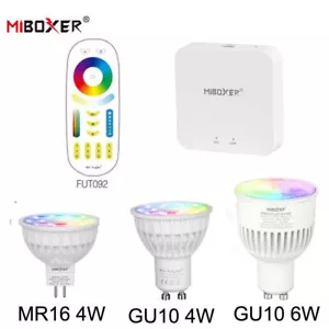 Miboxer 4W 6W RGB CCT GU10 MR16 LED Spot light 2.4g Wifi Dimmable Led Bulb lamp - Picture 1 of 24