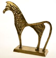 Skulptur Trojanisches Pferd nach griech. Vorbild, Messing Poliert Replk