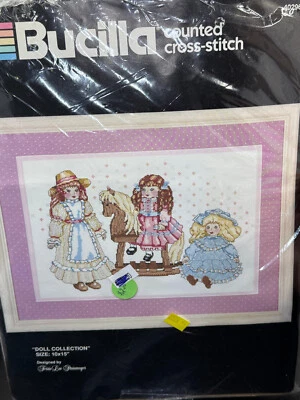 Bucilla "Colección Muñeca" Impreso Contado Punto de Cruz Kit 40296 Nuevo en Paquete Foto 1 de 4