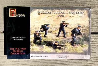 PEGASO 1/32 SEGUNDA GUERRA MUNDIAL SOLDADOS DE INFANTERÍA MARINA RUSA/SOVIÉTICA 12 FIGURAS # 3203 F/S Foto 1 de 4