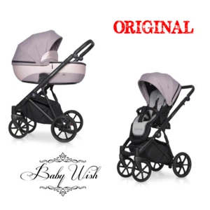RIKO NANO PRO BABY PRAM 3in1, 2in1 CARRYCOT + PUSHCHAIR + CAR SEAT + ISOFIX - Picture 1 of 32
