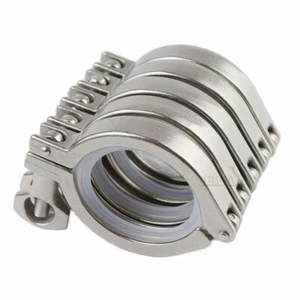 Trébol de acero inoxidable con abrazadera triple de metal para montaje sanitario duradero elaboración de cerveza en casa - Imagen 1 de 10