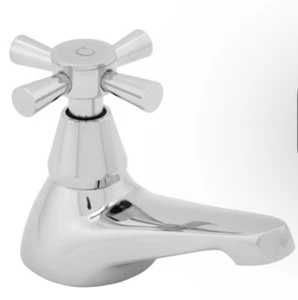 Roca Danube Cross Top Bath Pillar Taps D50010031 - Picture 1 of 4