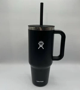 Hydro Flask 40oz All Around Tumbler - Schwarz mit Griff & Strohhalmdeckel - FJ0929 - Bild 1 von 7