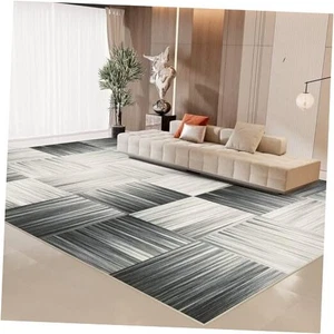 Moderner Vorleger - Geometrischer Teppich für Schlafzimmer Wohnzimmer, Maschinenwaschbarer Teppich - Bild 1 von 7