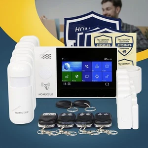 HOMSECUR Wireless WIFI 4G SMS Autodial Burglar Alarm System Touch Screen - Picture 1 of 10