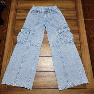 Детские мешковатые джинсы из денима с высоким подъемом Old Navy - размер 12 - Изображение 1 из 4