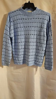 Suéter azul claro vintage para mujer ediciones básicas talla XL Foto 1 de 4