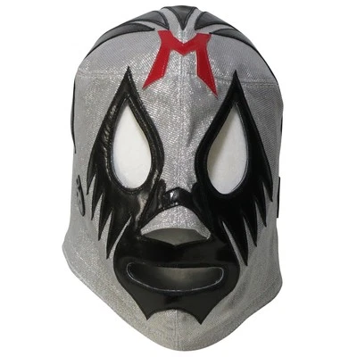 Mil Mascaras Match Used Mask Lucha Libre Wrestling Silver Trade Design - Image 1 of 4