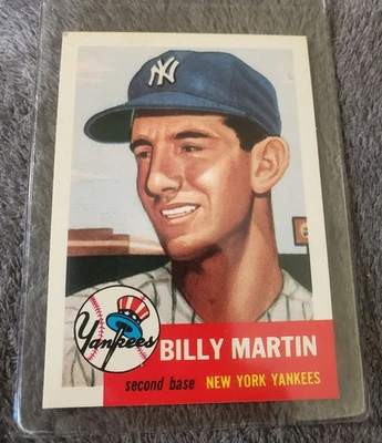 1953 Topps Billy Martin #86 New York Yankees 1991 Reprint - Image 1 of 2