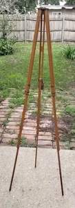Antique Eastman Kodak Co. 53.5" Wood Telescoping Tripod - Picture 1 of 10