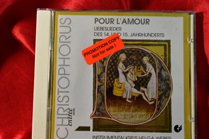 CD CHRISTOPHORUS CHE 0042-2 POUR L-AMOUR LIEBESLIEDER DES 14. & 15.JAHRHUNDERTS - Imagen 1 de 3