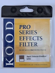 Kood GT2 Dark Tobacco Gradient Pro Series Effects Filter, 100 x 85mm, Never Used - Picture 1 of 7