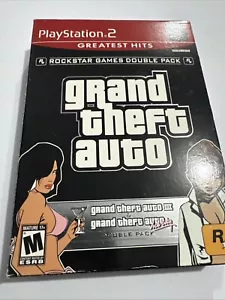 Grand Theft Auto Double Pack Greatest Hits (Sony PlayStation 2, 2003) - Foto 1 di 3