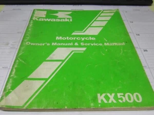 Kawasaki '85 KX500B1  models owner's manual & service manual - Bild 1 von 3