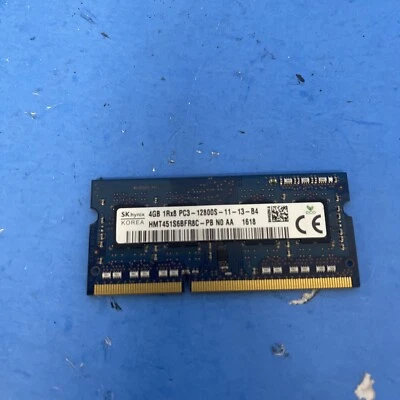 HMT451S6BFR8C-PB  SK Hynix 1x 4GB DDR3-1600 SODIMM PC3 RAM MEMORY  - Image 1 of 2