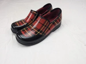 Sperry Top Sider Tartan Waterproof Rubber Duck Shoe Women’s 7M Slip On Red Plaid - Picture 1 of 7