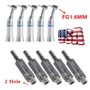 1-5 SEASKY Dental Push Button Contra Angle &2/4H Air Motor Handpiece FG1.6 F/NSK - Picture 1 of 32