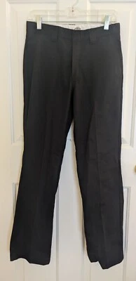 Pantalones de vestir Dickies para niños ajustados rectos talla 16 negros Foto 1 de 4