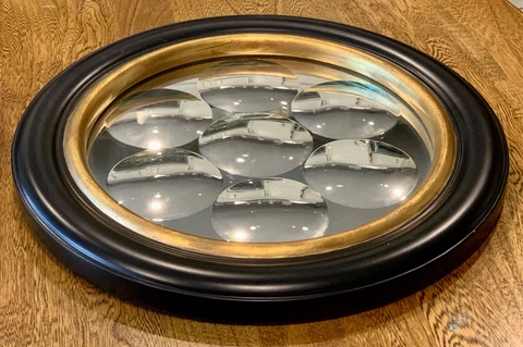 Unique - Round Space Age Pop Art Bubble Mirror Cover