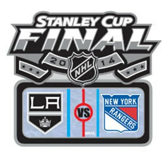NHL 2014 Stanley Cup Final Finals Pin Los Angeles Kings vs New York Rangers - Image 1 of 1