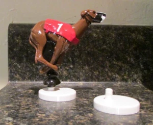 Derby Lane Grey Hound Dog with Stand Top of Beer Handle Keg Open No Box - Picture 1 of 12