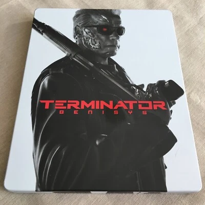 Terminator (5) Genisys (Blu-Ray & DVD 2015 STEELBOOK) Cyberpunk Thriller Reboot - Image 1 of 4