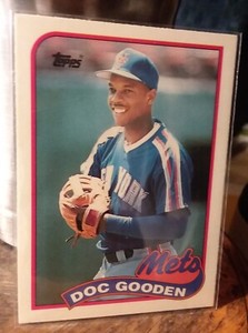 1989 topps tiffany Doc Gooden #30.Fresh set break..New card!!