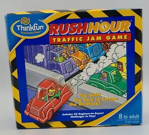 ThinkFun Rush Hour Traffic Jam Game with Cards & Bag Complete VGUC