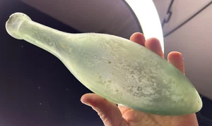 Antigua botella de torpedo de vidrio verde Blob Top 24 cm australiana - Imagen 1 de 7