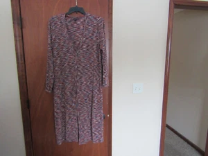 TORRID 2 LONG DUSTER PULLOVER 3 KNÖPFE OBEN OFFEN ERDTON FARBEN WUNDERSCHÖN!!! - Bild 1 von 9