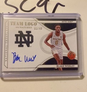 Blake Wesley On Card Rookie Auto /49