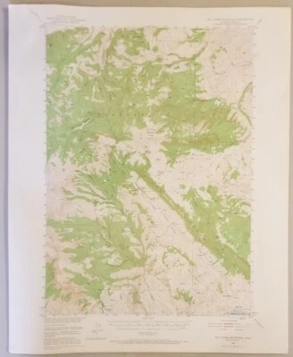 Pat O'Hara MTN 怀俄明州 1949 年原版老式美国地质调查局 Topo 地图 15 分钟四合院 — 第 1/3 张图片