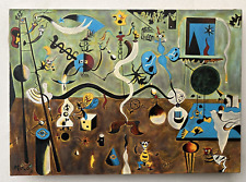 Joan Miro (Handarbeit) Ölgemälde auf Leinwand signiert &amp; gestempelt...
